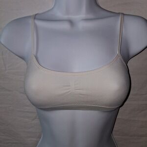 Hanes‎ Youth X-Large Bra Top Wireless Comfort Bralette Ivory XL